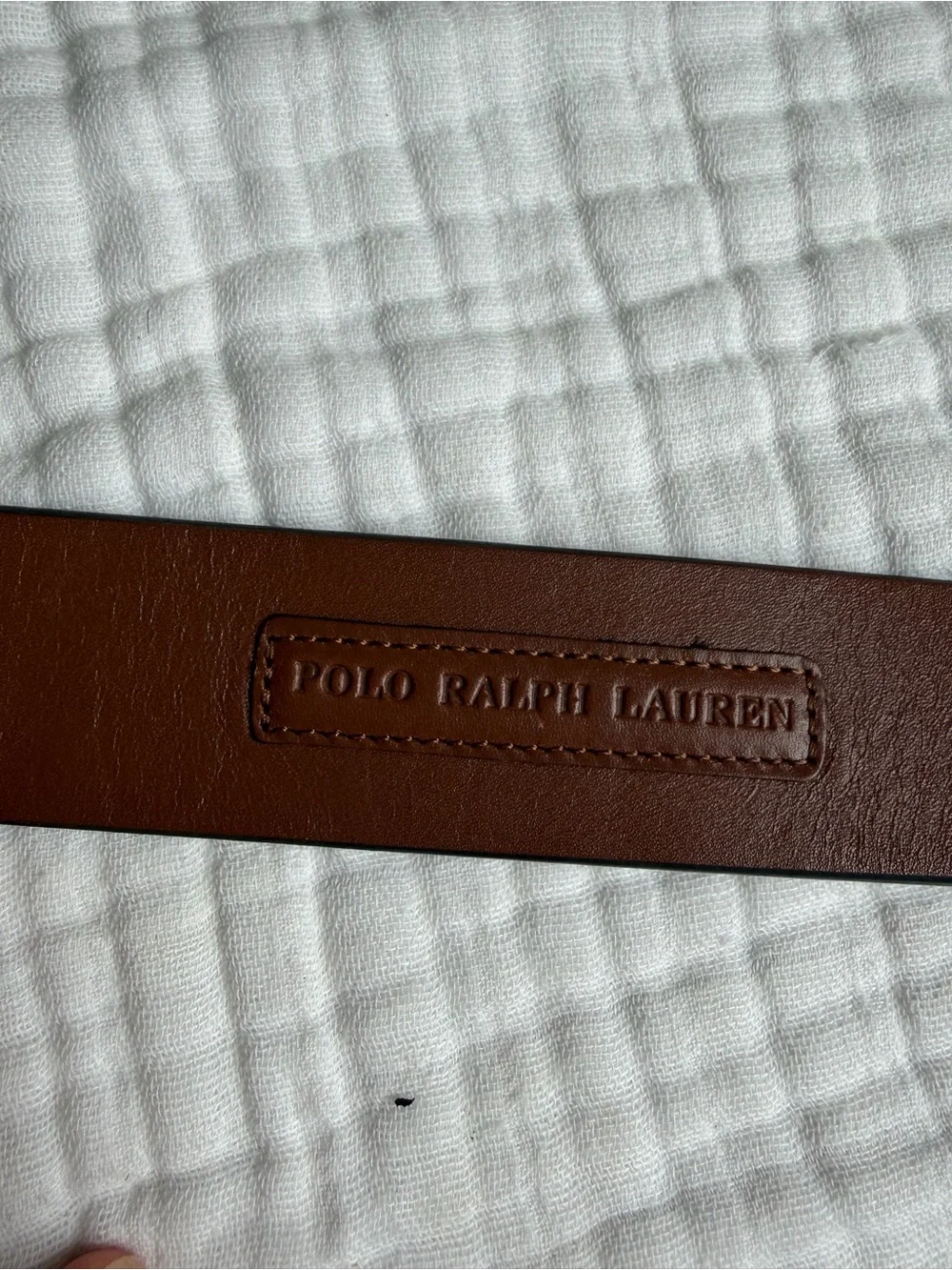Polo Ralph Lauren Men’s Brown Leather Belt Silver Buckle Size 52 130 XL Big Tall